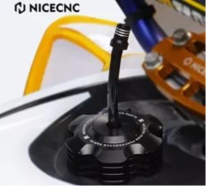 Yamaha 700 Raptor Billet Aluminum Gas Tank Cap, Black & Polished