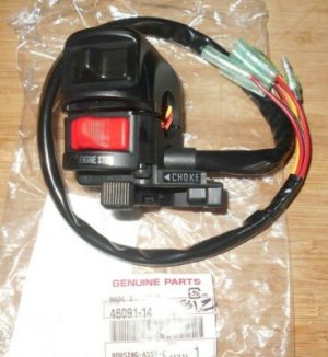 KAWASAKI 250 MOJAVE ENGINE RUN LIGHT ON/OFF SWITCH, CHOKE LEVER 46091-1477