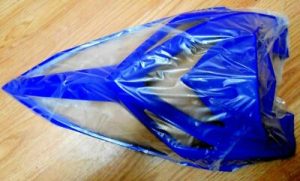 YAMAHA RAPTOR 700 BLUE FRONT FENDER VENTED NOSE HOOD, RADIATOR COVER 13-26
