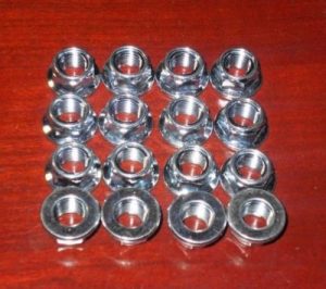 LTZ400,KFX400,DVX400,LTR450,KFX450,TECATE, QUADZILLA 10 mm WHEEL FLANGE NUTS X16
