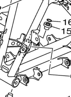 BLASTER,WARRIOR,CHAMP,BEAR TRACKER,TIMBER WOLF, BIG STEERING SHAFT FRAME BUSHING