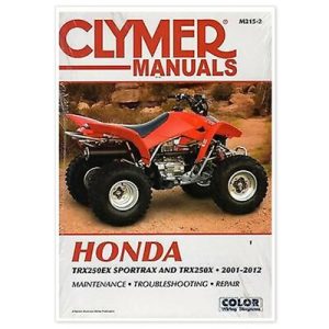 HONDA TRX250EX, TRX 250EX TRZ250X 250X 01-22 ATV REPAIR,SERVICE,SHOP MANUAL,BOOK
