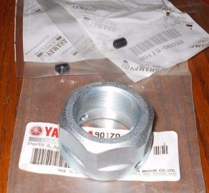 YAMAHA RAPTOR 125, 250, 350 REAR AXLE LOCK NUT & PINCH BOLTS, SET SCREWS