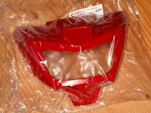YAMAHA GRIZZLY, KODIAK 700 RED HEADLIGHT COVER, HOUSING, SHROUD 2SM-H4144-10-00