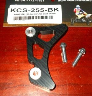 KAWASAKI KX250F BLACK ENGINE CASE SAVER, CHAIN GUIDE PROTECTOR 2009-2016