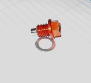 KAWASAKI KFX450 KFX450R KFX 450 ATV ORANGE ENGINE OIL MAGNETIC DRAIN BOLT 08-14