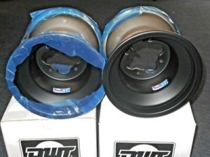 250EX,300EX,400EX,450R,700XX,450ER,400X,250R BLACK REAR 9" WHEELS, RIMS 4x110