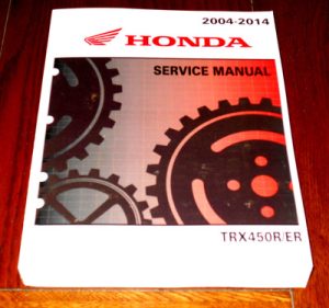 HONDA TRX 450R, 450ER TRX450R TRX450ER OEM REPAIR, SERVICE MANUAL BOOK 04-14