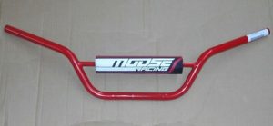 HONDA FATCAT 200 RED STEEL HANDLEBAR BARS , HIGH RISE LIKE STOCK OEM
