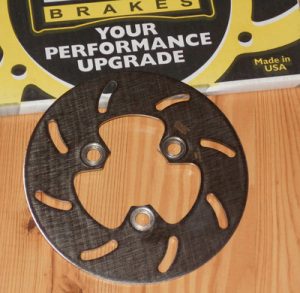 SUZUKI LTR450, 450R STAINLESS STEEL LEFT FRONT BRAKE ROTOR,DISC MADE IN USA