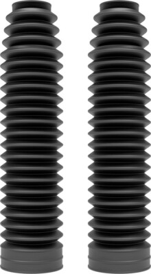 POLISPORT BLACK FRONT FORK BOOTS ATC, ATV, DIRT BIKE, MOTORCYCLE 28 WAVES