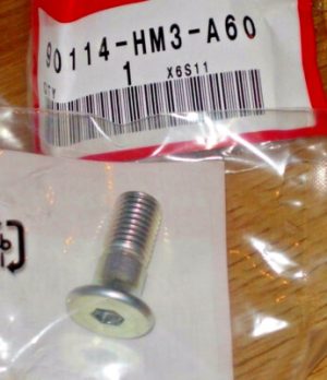 HONDA TRX 250X, 300EX, 300X, 400EX, 400X, ATC 250R REAR SPROCKET MOUNTING BOLT