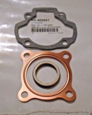 YAMAHA PW50, PW 50 LC50 ENGINE TOP END GASKET KIT 81-26, HEAD, BASE, EXHAUST