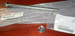 YAMAHA TTR50, TTR-50 REAR WHEEL AXLE BOLT & LOCK NUT, 1P6-F5381-01-00 & 95602-12200-00