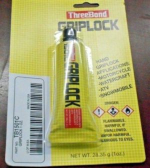 MOTORCYCLE, ATV, DIRT BIKE, WATERCRAFT, BICYCLE HANDLEBAR GRIP GLUE, GRIPLOCK