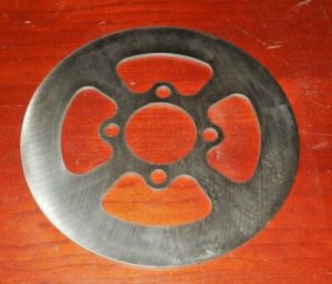 YAMAHA YFZ450, YFZ450R,  RAPTOR 700 EBC SOLID REAR BRAKE ROTOR