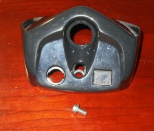 HONDA TRX450R TRX 450R HANDLEBAR DASH, BLACK COVER, KEY HOLDER & MOUNTING BOLT