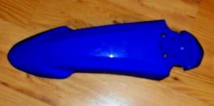 YAMAHA XT250, XT 250 BLUE PLASTIC ORIGINAL FRONT FENDER 08-24, 3C5-21511-30-00