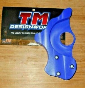YAMAHA 350 BANSHEE TM DESIGN ENGINE CASE SAVER, BLUE CHAIN GUIDE, GUARD 87-12