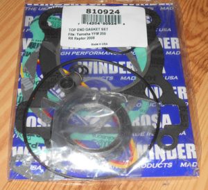 YAMAHA RAPTOR 250 ENGINE TOP END GASKETS KIT, MADE IN USA,head,base,valve seals
