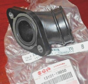 SUZUKI QUAD RUNNER 250,KING QUAD 300 OEM CARBURETOR INTAKE BOOT,PIPE 13101-19B50