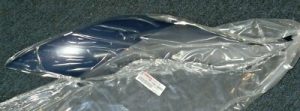 YAMAHA YFZ450R YFZ 450R FRONT FENDER DARK BLUE / GREY LEFT SIDE BODY PANEL