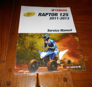 YAMAHA RAPTOR 125 OEM REPAIR,SERVICE MANUAL BOOK 11-13