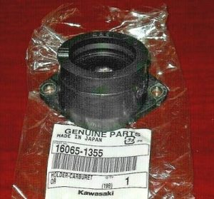 KAWASAKI PRAIRIE 300 CARBURETOR TO HEAD RUBBER INTAKE BOOT, FLANGE 16065-1355
