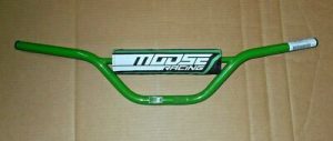 DRR50 DRR70 DRR90, APEX, ETON 50, 90 KIDS ATV GREEN STEEL HANDLEBARS BARS