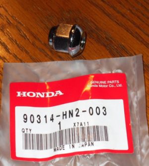 HONDA WHEEL STUD CHROME NUT RUBICON, RINCON,FOREMAN 500,650,680 90314-HN2-003