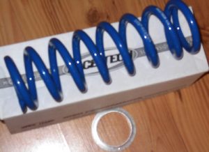 RACE TECH REAR SHOCK SPRING 6.4KG/MM SRSP 622864,KDX250, KLX300, KLX450R, KX450F