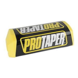 PRO TAPER ATV, DIRT BIKE OVERSIZE 1-1/8" FAT HANDLEBAR, BAR PAD, BLACK & YELLOW