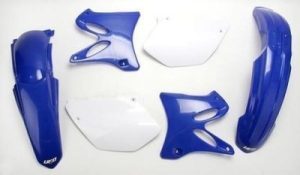 YAMAHA YZ125 YZ250 BLUE BODY FENDERS KIT 06-12, AIR SHROUDS, SIDE PANELS