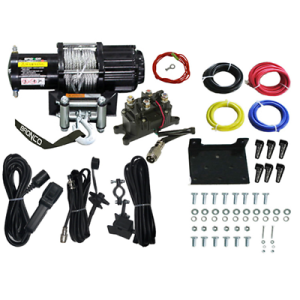 BRONCO ATV, UTV 4500 LB WINCH KIT, HONDA,YAMAHA,SUZUKI,KAWASAKI,POLARIS,CAN-AM,Z