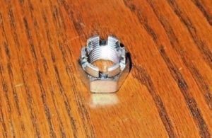 HONDA TRX 250R,250X,300EX,400EX,450R,450ER, 14mm FRONT WHEEL HUB CASTLE NUT