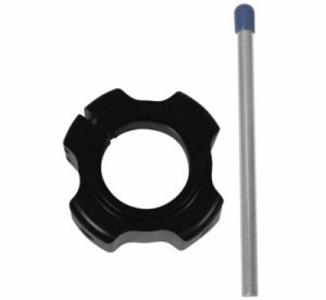 HONDA ATC 250R, 350X ATC250R, ATC350X BILLET ALUMINUM DOUBLE AXLE LOCK NUT BLACK