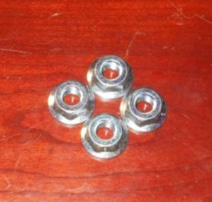 X4 KAWASAKI PRAIRIE 650,700,VFORCE 700 KFX700 WHEEL STUD FLANGE NUTS 92210-1325
