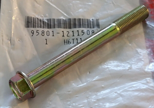 HONDA 12 x 115 mm BOLT 95801-12115-08, FL400R PILOLT 400 89-90, REAR SUSPENSION.