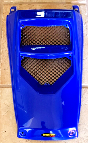 SUZUKI LT250R QUADRACER 250 FRONT FENDER BLUE NOSE HOOD & RADIATOR GUARD SCREEN