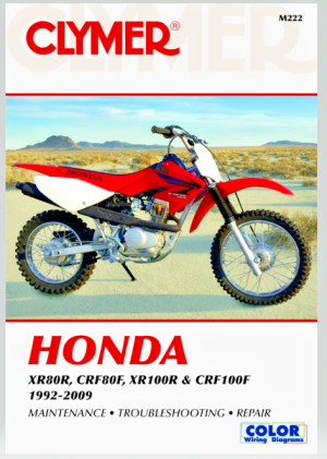HONDA XR80,CRF80,XR100,CRF100 SHOP SERVICE MECHANICS REPAIR MANUAL, BOOK  CM222
