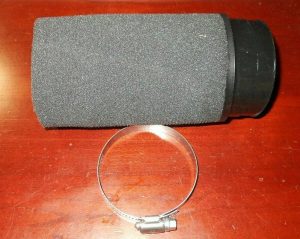 KAWASAKI KXT,KXF 250 TECATE OVERSIZE CARBURETOR CARB CLAMP ON AIR FILTER, BLACK