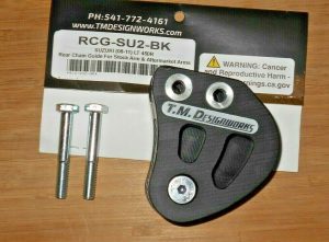 SUZUKI LT450R LTR450 REAR CHAIN GUIDE & POWERLIP ROLLER TM DESIGN BLACK 06-09