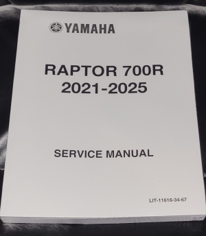 YAMAHA RAPTOR 700 ATV OEM REPAIR SHOP, SERVICE MANUAL, BOOK 2021-2025