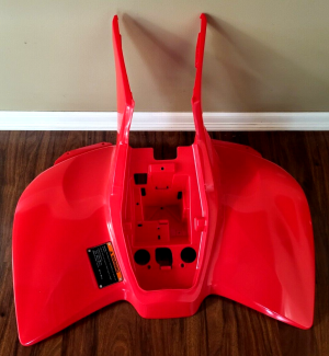 HONDA TRX90 TRX90EX TRX 90 TRX90X RED REAR FENDERS 06-26, 80110-HS3-A10ZB