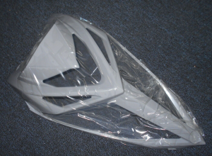 YAMAHA RAPTOR 700 GREY FRONT FENDER VENTED NOSE HOOD, RADIATOR COVER 13-24