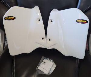 HONDA ATC 350X ATC350X 85-86 MAIER WHITE GAS TANK AIR SHROUDS, SUPER SCOOPS