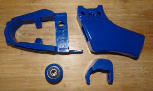 HONDA TRX250R SWINGARM CHAIN SLIDE, ROLLER, REAR GUIDE, LOWER FRAME RUB BLOCK