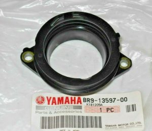 YAMAHA YZ450F,YZ450FX  CYLINDER HEAD RUBBER THROTTLE BODY MOUNTING BOOT, FLANGE