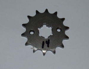 SUZUKI LT80, KAWASAKI KFX80 LT KFX 80 428 CHAIN, 14 TOOTH FRONT SPROCKET, GEAR