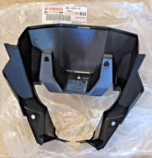 YAMAHA GRIZZLY KODIAK 700 HEADLIGHT LOWER HOUSING COVER, BLACK SHROUD 2SM-F6143-01-00